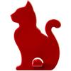 KalaMitica - Appendino per Lavagna Magnetica da Parete con Calamita Potente - Gatto Rosso