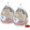 Dmjia 2 Pezzi Acchetti Lavatrice Biancheria 50 x 60 cm, Sacchetto Lavatrice | Con coulisse e Chiusura, Retina per Lavatrice, Retine per Lavatrice Impedisce ai Vestiti di Deformarsi e Sgualcirsi