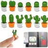 AUAUY 12Pz Cactus Fridge Magnets, Mini Calamita da Frigo, Carino Cactus | Casa Decorazione, per Office Armadi lavagne, Lavagna da Frigo, Calendario