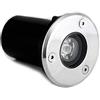 G.Kaos Wisdom Powered By 1W 100 Lumen Faretto LED da Incasso per Esterni Segnapasso Calpestabile e Impermeabile IP65 Luce Bianco Naturale 4000K