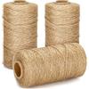 G2PLUS 300m Naturale Iuta Spago,1.5mm Cordino di Iuta,Corda di Iuta | Spago da Giardinaggio per Bomboniere Corda di Iuta per Giardinaggio,Confezioni Regalo,Piante