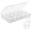 AUAUY Organizzatori di Piccole Perline, 16 Mini Contenitori con Coperchio | Compartment Crafts Storage Box, Scatola di Stoccaggio Degli Accessori, Per Pittura a Diamante