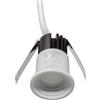 Planetitaly faretto SPOT punto luce incasso 3cm LED 3W mini segnapassi interni illuminazione gradini scale vetrine mensole mobili 230V (Bianco, 3000K)