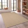 Paco Home Tappeto in iuta per interni-esterni - Naturale e nero, robusto ed elegante, ideale per il terrazza e il soggiorno, Beige 5, 200x290 cm
