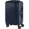 Il Gruppone Passione Casa Trolley Bagaglio Mano Rigido 54x33x22 Piccolo Ultraleggero Valigia In Abs Con 4 Ruote Rimovibili Manico Chiusura Di Sicurezza Per Compagnie Low Cost Economy Zaino Da Viaggio - Blu Navy2