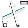 LQWELL® 84 LEDs Luca per armadietto con sensore di movimento wireless da 42,5 cm 2200 mAh ricaricabile dimmerabile per armadio, cucina, libreria, camera da letto (Nero, 1 pezzo)