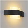 ZMH Lampada da Parete LED Interni da Applique da Parete per Moderna | Soggiorno - 6W in Acrilico Bianco Caldo Lampada da Letto Camera Lampada da Notte 23.5cm per Studio Corridoio Comodino Scala