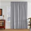 PONY DANCE Tenda Oscurante Termica Isolante Freddo e Caldo con Fettuccia | per Interni, per Salotto Moderne, Camera da Letto, Blackout, Privacy, OEKO-TEX, 1 Pezzo L 300 x A 260 CM, Grigio Chiaro