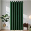 Joydeco Tende Oscurante per Interni 1 Pezzi L 135 x A 225 CM, Tenda Porta Termiche Isolante con Occhielli per Soggiorno e Camera da Letto Moderne, Verde Scuro