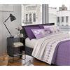 Il Gruppone Passione Casa Completo Letto Cuori con Stampa Fotografica 100% Cotone 3 Misure parure Made in Italy - Lilla - 1 Piazza