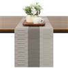 Chitomars Runner Tavola Moderno Antiscivolo PVC Lavabile Runner Tavolo | Runner Tavolo Resistente al Calore Runner per il Tavolo per la Decorazione di Tavoli (Grigio Scuro, 30 x 180 cm)