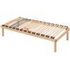 Baldiflex - Rete Matrimoniale 160x190 cm Dispositivo Medico Detraibile, Ortopedica Fissa, Replay, con regolatori, Telaio e doghe in Legno Naturale di faggio