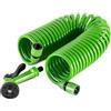 Il Gruppone Passione Casa Tubo Irrigazione Spiralato con Pistola Multifunzione 7,5/10 / 15 m Estensibile da Giardino con Raccordi Rapidi - 15 Metri