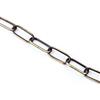 ORION LIGHTSTYLE Catena di ferro in acciaio liscio catena ovale catena 22 X 50 X 4 antico ottone patina catena lampada 4 mm
