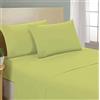 Il Gruppone Passione Casa Lenzuolo Letto sotto con Angoli 100% Puro Cotone Made in Italy Tinta Unita - Verde Exotic - 1 Piazza e Mezza Francese
