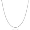 MIORE Collana Argento 925/ Placcata Oro 18kt Catena Donna Groumette 45 cm, Made in Italy, Gioiello Anallergico Confezionato in un Elegante Astuccio Portagioie