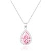 Linawe Collana con ciondolo da donna, con pietra portafortuna in finta pietra portafortuna, set di gioielli alla moda Disponibile nei toni dell'oro, oro rosa e argento