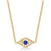 Diamond Treats Collana con Ciondolo Occhio Turco in Argento 925, Catena e Ciondolo in Malocchio per Donna e Ragazza, Collana Donna in Argento, Oro Giallo o Oro Rosa