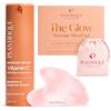 PLANTIFIQUE Set Regalo Rituale Massaggio: Gua Sha Quarzo Rosa + Siero Viso | Massaggiatore Viso Rilassante + Siero Viso Antirughe e Antimacchie con Vitamina C, Peptidi e Niacinamide
