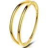 OUFER 20G 0.8mm Nose Ring Hoop 6mm Thin Helix Earring Gold Silver Daith Clicker Hinged Segment Stainless Steel Nostril Cartilage Conch Tragus Rook Piercing Jewellery Ear Lobe for Women Men 6 8 10mm