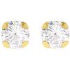 Carissima Gold Orecchini a Lobo da Donna in Oro 9K (375) con Zirconia Cubica
