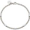 Purelei Bracciale con stemma in acciaio inox bicolore | Regolabile da 18 a 22 cm, placcato oro 14 carati, peso 4,62 g, design moderno, ispirato alle Hawaii