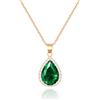 Linawe Collana con ciondolo da donna, con pietra portafortuna in finta pietra portafortuna, set di gioielli alla moda Disponibile nei toni dell'oro, oro rosa e argento