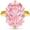 Linawe Anelli da donna, anello regolabile in moissanite con finto diamante, anello da dito grande da donna, gli anelli in rame sono disponibili in tre tonalità di oro, oro rosa e argento