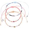 Made by Nami Set di 3 braccialetti di perle da donna, 3 bracciali da surfista, 100% impermeabili e regolabili, braccialetti dell'amicizia colorati, regalo per la migliore amica, accessori per festival