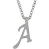 10:10 Collana da Donna con Ciondolo Lettera Alfabeto Iniziale in Acciaio Inossidabile, Catena Sottile in Acciaio Inox Regolabile