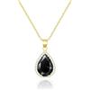 Linawe Collana con ciondolo da donna, con pietra portafortuna in finta pietra portafortuna, set di gioielli alla moda Disponibile nei toni dell'oro, oro rosa e argento