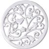 Morella donna Coins Moneta Ciondolo rotondo 33 mm con zirconi