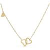 Made by Nami Collana Donna Oro Cuore Ciondolo - Acciaio Inossidabile 316L Regolabile 40-45 cm