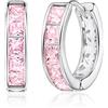 Linawe Orecchini a cerchio piccoli, orecchini a spirale ad anello piercing, gioielli da donna senza nichel, mini orecchini a cerchio in oro argento e rosa