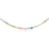 Made by Nami Collana Donna Perline Colorate - Estiva Acciaio Inossidabile 316L Regolabile Boho Hippie 40-45cm Vetro Impermeabile