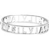 Flowers Bracciale Rigido Acciaio con Nome Vari e Zirconcini Sacchettino in tessuto Scritta nome ricoperta di strass Brillantissimi Bracciale a Manetta Donna Chiusura a molla Idea Regalo