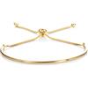 ZAVANA Braccialetto Elegante e Regolabile per Donne e Adolescenti con Perline Scorrevoli - Delicato e Raffinato - Bracciale da Donna Disponibile in Argento, Oro e Oro Rosa