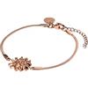 Purelei Iconic Sun - Bracciale in filigrana con ciondolo a forma di sole, in acciaio inox, placcato oro 14 K, 18 K, 16 - 19 cm, elegante gioiello con significato, impermeabile