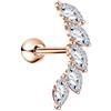 OUFER 16G Argento Orecchino Cartilagine Helix Piercings Studs Acciaio Chirurgico CZ Conch Jewelry Elica Cartilage Earring Tragus Trago Ear Upper Lobe Donne Gioielli