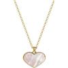 MIORE Collana Argento 925 placcata oro 18kt Collana Donna con Madreperla a cuore 40 cm, estendibile fino a 44 cm, Made in Italy, gioiello anallergico confezionato in un elegante astuccio portagioie