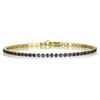 Zavana Bracciale Tennis Donna 2,5 mm con Zirconi, Elegante e Sottile | Moda Donna, Chiusura Moschettone, Regalo Donna