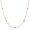 namana Collana Lunga Donna, Catenina Donna in Argento, Oro o Oro Rosa, Collana a Catena per Donna e Ragazza, Catena Lunga con Pietre Zirconi, Collana Donna con Confezione Regalo