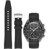 Niziruoup Cinturino Orologio Silicone Gomma Senza Spazi per Omega x Swatch Moonswatch Speedmaster/Rolex Watch/SEIKO 20mm Watch, Cinturino di Ricambio 20mm Cinturini per Orologio da Uomo Donna