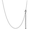 FaithHeart Collana Catenina Donna Catenella Sottile 1/1.4/2/2.5mm | Impermeabile Catena Sottile per Ciondolo, 35-75CM, Argento/Nero/Oro/Oro Rosa