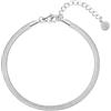 day berlin day.berlin bracciale da donna placcato oro 18k, elegante catena serpente 3mm, 15,5+5cm regolabile, acciaio inox 316L, nichel free e resistente all'acqua