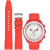 Niziruoup Cinturino Orologio Silicone Gomma Senza Spazi per Omega x Swatch Moonswatch Speedmaster/Rolex Watch/SEIKO 20mm Watch, Cinturino di Ricambio 20mm Cinturini per Orologio da Uomo Donna