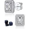 MomentWish Orecchini Moissanite Argento 925, 1-2 Carati Orecchino Punto Luce Donna Oro 18K Bottone Anallergici Simulato Diamanti Brillanti con Certificato GRA Regalo 5/6.5mm