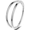 OUFER 20G 0.8mm Nose Ring Hoop 6mm Thin Helix Earring Gold Silver Daith Clicker Hinged Segment Stainless Steel Nostril Cartilage Conch Tragus Rook Piercing Jewellery Ear Lobe for Women Men 6 8 10mm