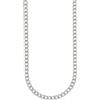 10:10 Collana da Uomo in Acciaio Inox, Catena Cubana Grumetta, PVD Argento Nero Blu, Dimensioni 10/8/6/4 mm, Varie Lunghezze