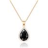 Linawe Collana con ciondolo da donna, con pietra portafortuna in finta pietra portafortuna, set di gioielli alla moda Disponibile nei toni dell'oro, oro rosa e argento